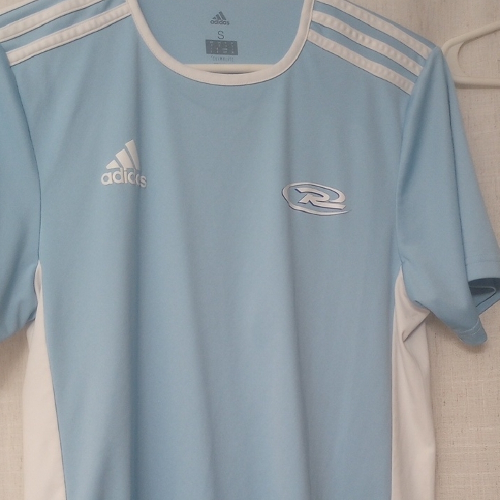 Adidas Men's Light Blue Sports Shirt Small
